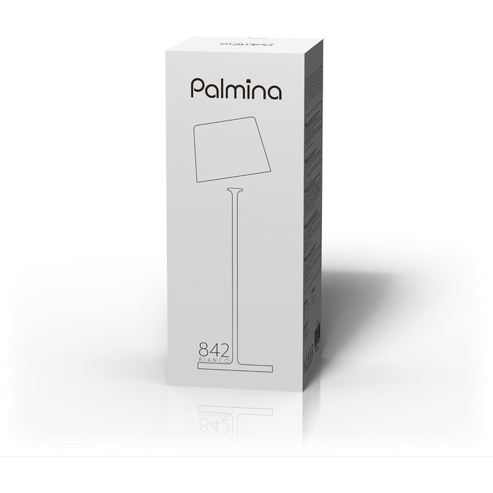 LED настільна лампа Palmina 842 з димуванням, акумулятор 4400mAh, IP54, для дому та саду, 1 шт. (білий)