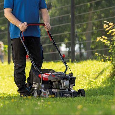 Бензиновий газонокосарка Scheppach MP132-40 - 3.3 PS, ширина 40 см, 3 положення висоти, кошик 35 л