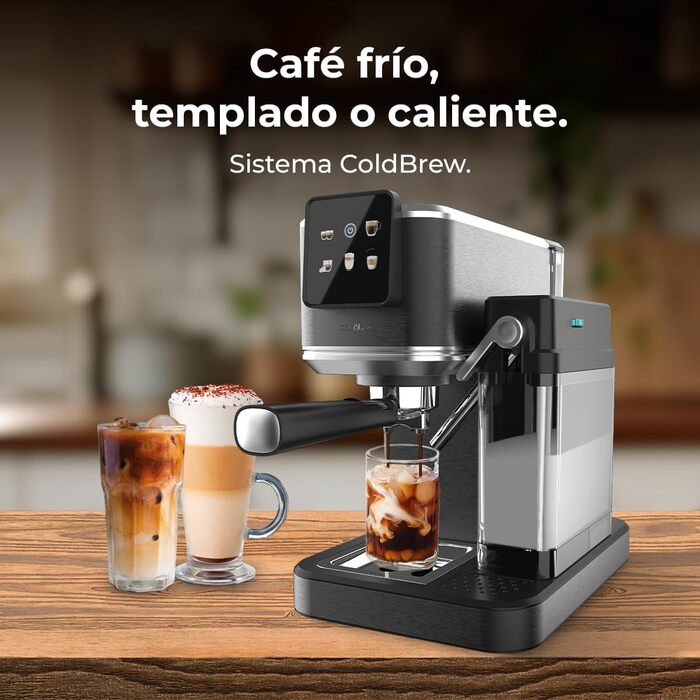 Еспресо-машина Cecotec Power Espresso 20: еспресо, капучино, холодний лате, 20 бар, професійна якість