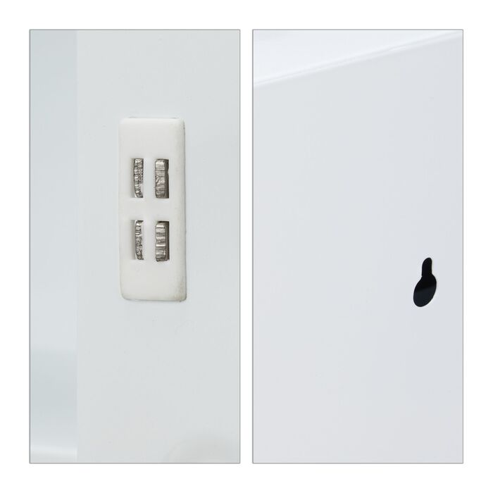 Медична шафа Relaxdays XXL білого кольору