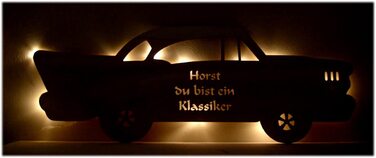 Нічник 24 світлодіодні ідеї нічник декоративна лампа 'старий автомобіль V1 з ім'ям подарунок для любителів класичних автомобілів дідусі, бабусі, тата, мами чоловічі подарунки