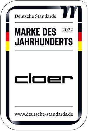 Вафельниця Cloer 1639SR, вафельниця у вигляді серця 15,5 см Ø, подвійне антипригарне покриття, стійка до цукру, 930 Вт, світло для випікання, практична функція підставки, високоякісний корпус з нержавіючої сталі, нержавіюча сталь