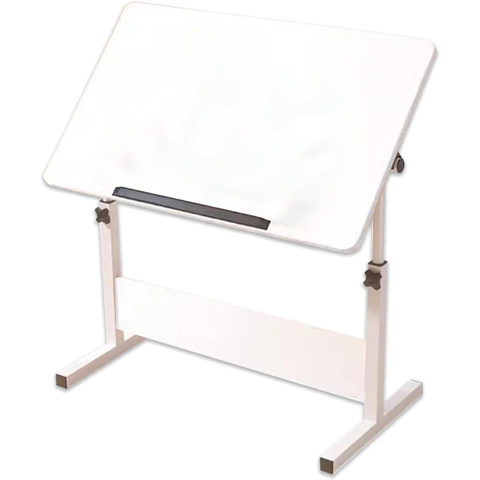 Регульований стіл для малювання та дизайну, білий, 40x60 см