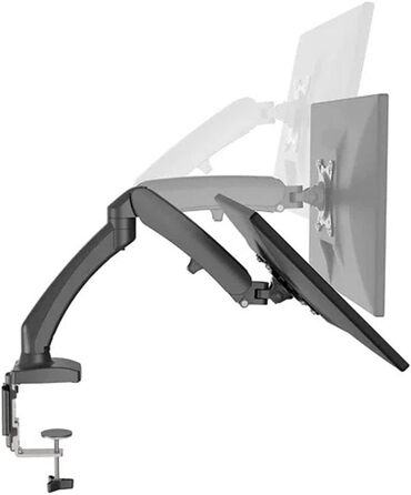 Кріплення для монітора Barkan 13-34 дюйми, регульоване, для столу, LED/LCD, витримує до 6 кг, газ-амортизатор, подвійний кріплення
