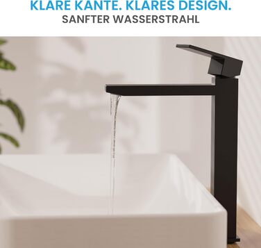 Змішувач для ванної кімнати Bächlein Imatra чорного матового кольору, однорідний, сучасний дизайн