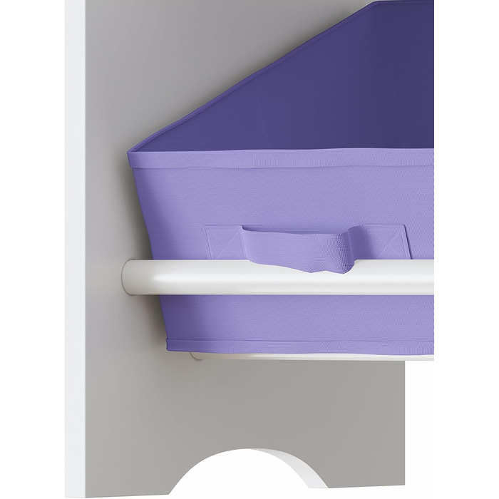 Полиця для дитячої кімнати en.casa Boiro з 9 коробками для іграшок, 60 x 62 x 30 см, Aqua Dream-Motiv