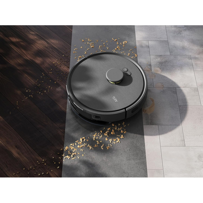 Робот-пилосос AEG AR71HW1DG з функцією миття, WiFi, LiDAR, 4000 Па, 14,4 В, 175 хв, 140 м², 0,28 л, сірий