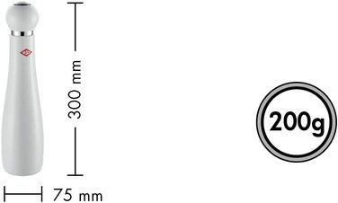 Млин для спецій Wesco 322 777, 7,5 x 7,5 x 30 см (чорний)