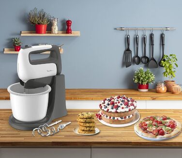 Міксер ручний Moulinex Prep'Mix+ HM4641 з нержавіючою сталлю, 5 швидкостей, чаша 2.5 л