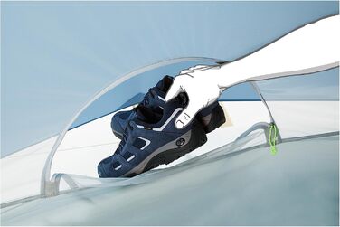 Намет купольний Jack Wolfskin Exolight I для кемпінгу, унісекс, сталева синь, стандарт