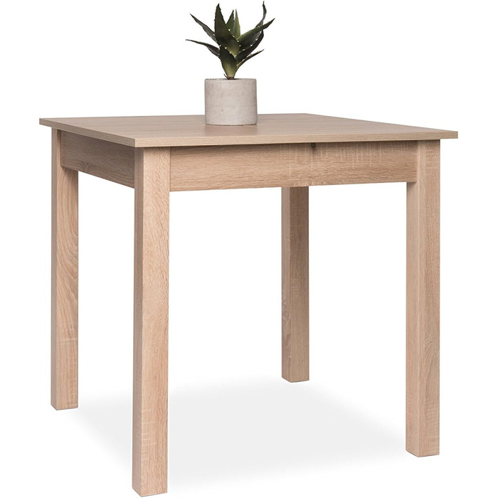 Обідній стіл Inter Trade Corporation Küchentisch: білий (Sonoma Eiche), 80-120 x 80 см, з висувною панеллю