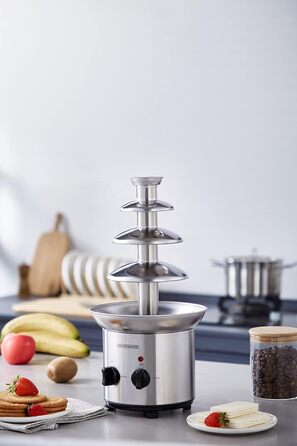 Шоколадний фонтан | 170 Вт | 1.25 кг | Якісний нержавіюча сталь | 4-рівневий | Термостійкий | Для дому та заходів