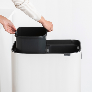 Бак для сміття Brabantia Bo Touch Bin Hi 30+30 л (130601), Білий, 60