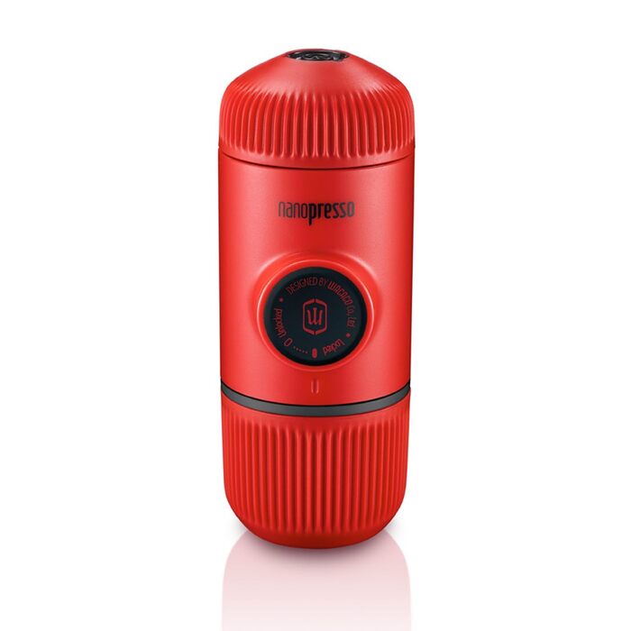 WACACO Nanopresso - портативна кавомашина для еспресо, 18 Bar, ручне керування, для подорожей, червона