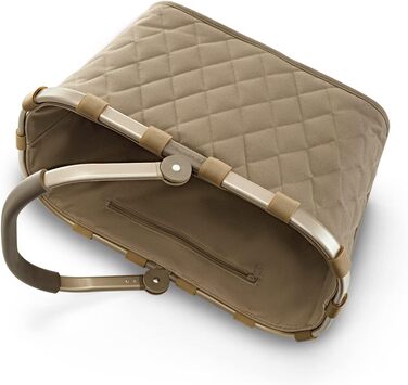 Сумка-шопер Reisenthel Carry Bag Frame Rhombus Olive – велика містка сумка з внутрішньою кишенею, водонепроникний дизайн