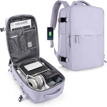 Дорожній рюкзак SZLX 30х16х45 см фіолетовий