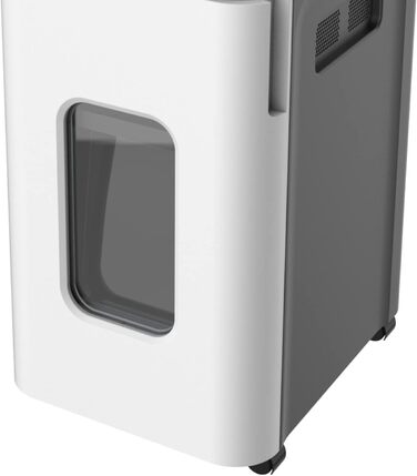 Шредер Aktenvernichter P5 з автоподачею, 350 аркушів, 19L кошик, тихий (65dB), частковий та рес-різ, автоматичне вимкнення