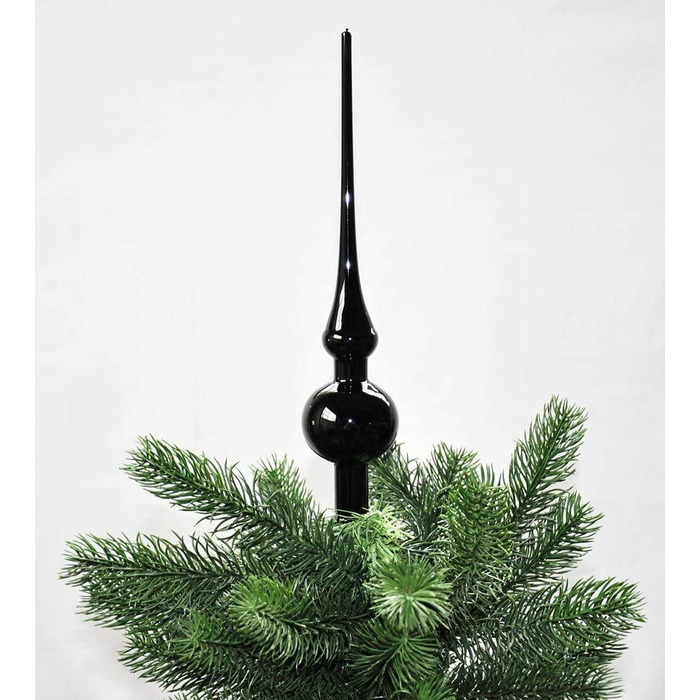 Верхівка на різдвяну ялинку Thüringer Glasdesign 28 см чорна