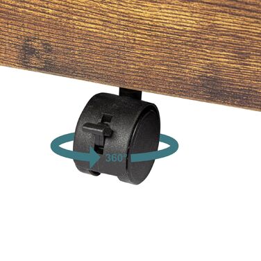 Роликовий контейнер Relaxdays з висувними шухлядами та полицями для документів