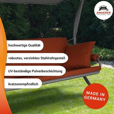 Гойдалка Анґерер Голлівуд Елеганс Джой – для сидіння, відпочинку та сну, з функцією ліжка, легка збірка, Made in Germany, високоякісна тканина, темно-сіра