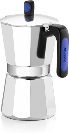Еспресо-машина Monix для індукційної плити, алюмінієва, сріблястого кольору, 6 чашок