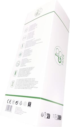 Портативний очищувач повітря toGo Filter з акумулятором, компактний для подорожей, авто, офіс. HEPA 13, фільтр з активованим вугіллям, для алергіків, астматиків, 15㎡