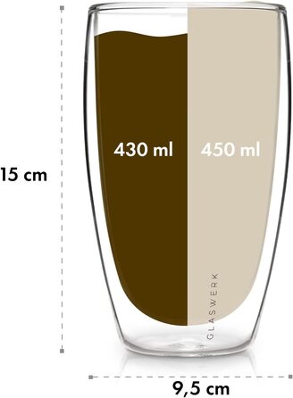 Набір чашок для еспресо зі скла (4 x 80 мл) - Келихи для еспресо з подвійними стінками 80 мл-келихи з подвійними стінками з боросилікатного скла-Набір склянок для еспресо, які можна мити в посудомийній машині-склянки для еспресо скляна чашка (набір з 2, 4