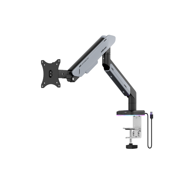 Настільне кріплення для монітора Anda Seat Stealth Pro II RGB 17’’-42’’ Titanium