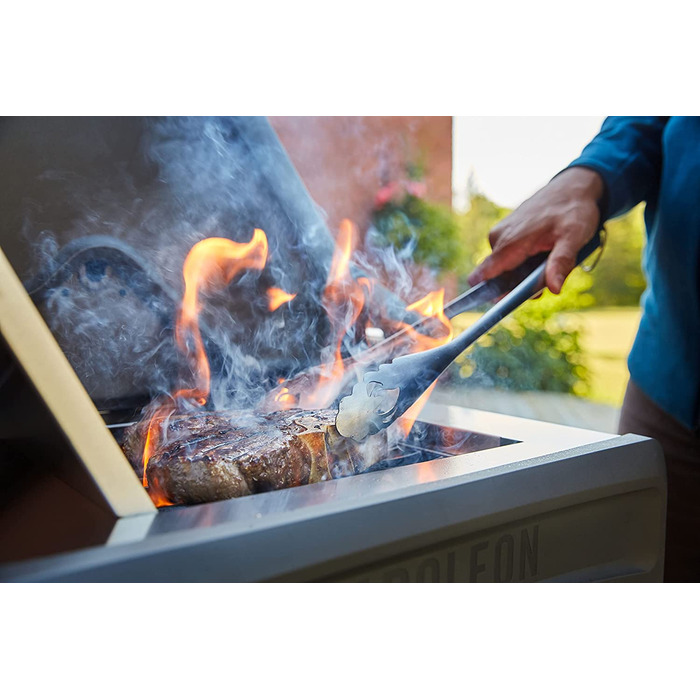 Набір інструментів для гриля Napoleon 70033 - PRO з нержавіючої сталі (2 шт.) - Преміум якість, з ручками, з затискачем та шпателем