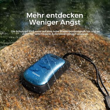 Електричні грілки для рук OCOOPA, 2 шт., водонепроникні (IP45), ергономічні, 18 годин тепла, портативні, для активного відпочинку, гольфу, кемпінгу, морської синьої