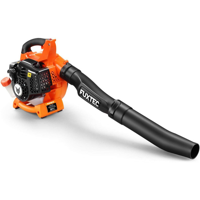 Бензиновий листозбирач/подрібнювач FUXTEC FX-LBS126 4в1 з 2 повітропроводами та мішком 45л – потужний, протестований, швидкість 71 м/с