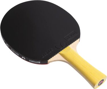 Ракетки для настільного тенісу Батерфляй фахівець / професійні ракетки для настільного тенісу для досвідчених і досвідчених гравців / покриття чорного / червоного кольору, схвалене ITTF для змагань / надзвичайно міцна поверхня