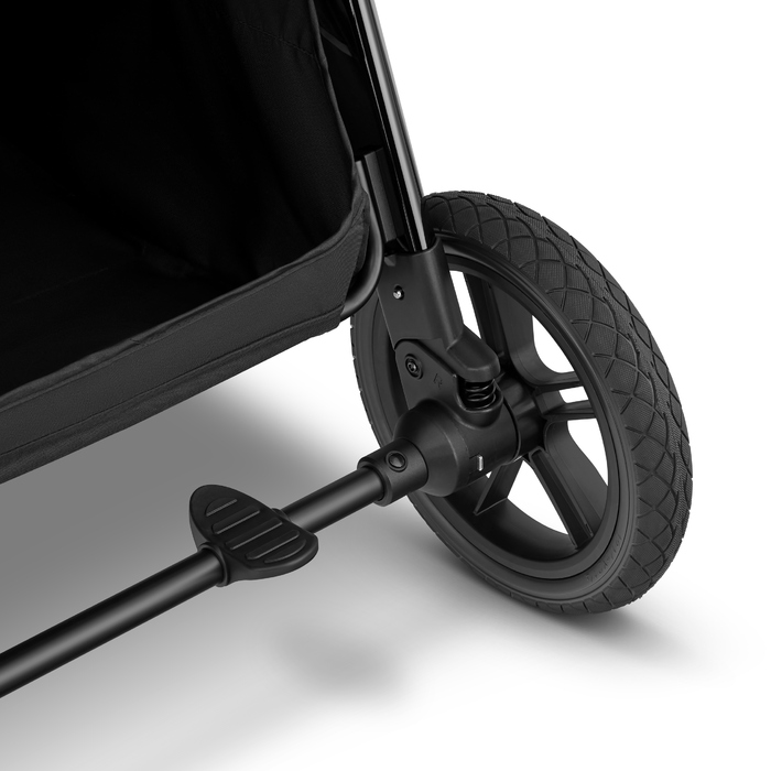 Дитячий прогулянковий візок Sirocco Maxelle: великі колеса 28 см, великий капюшон, амортизація