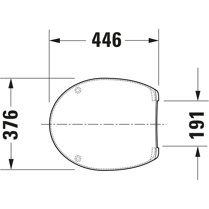 Сидіння унітазу Duravit, Кришка унітазу Кришка унітазу з термореактивного пластику, з петлями з нержавіючої сталі, білого кольору (без автоматичного опускання)