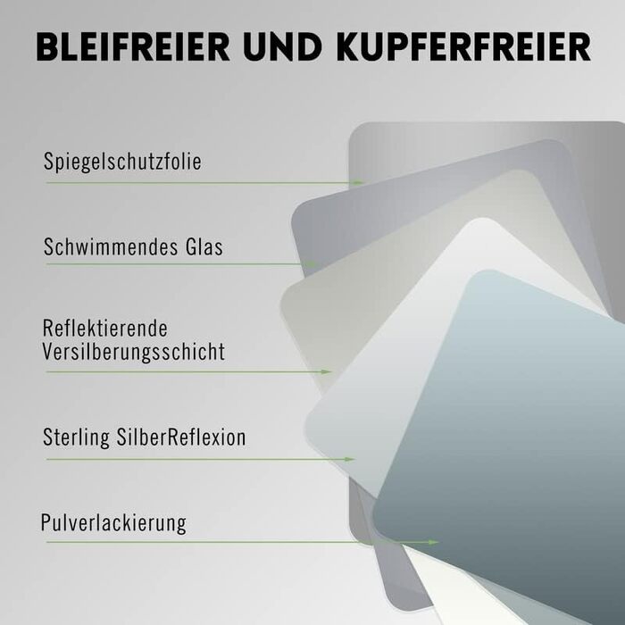 Дзеркало для ванної кімнати LED 40x60 см з підсвіткою, сенсорне керування, 3 кольори світла, IP67, A++, для ванної/вітальні