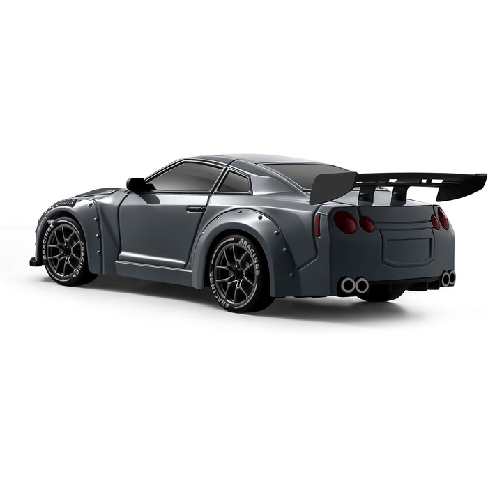 RC Drift Car ACAMMZAR 1:24, 4WD, 20 км/год, з LED підсвіткою, 2 акумулятори, для дітей та дорослих (S815 Сірий)