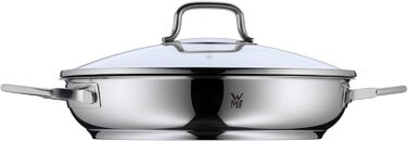Сковорода для тушкування WMF Devil 28 см з кришкою, 5л, Cromargan нержавіюча сталь з покриттям, для духовки