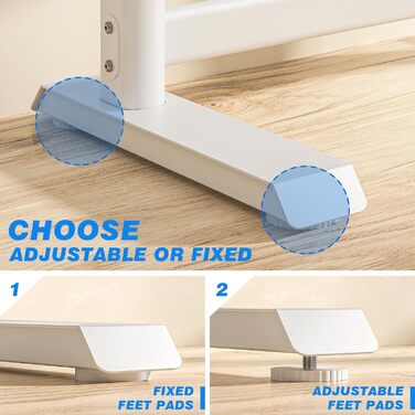 Підставка для телевізора TVON: для плоских та вигнутих екранів 60-86 дюймів, регульована висота, до 68 кг, VESA 800x600 мм, білий