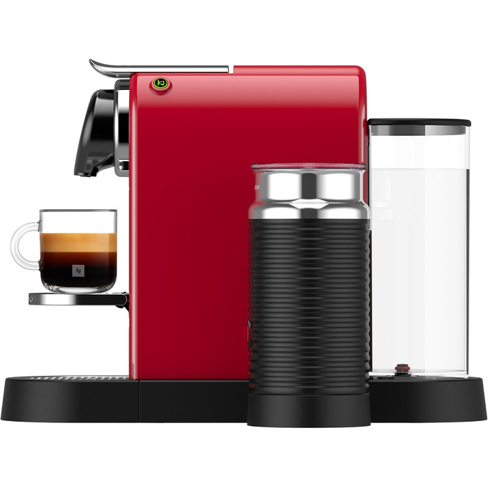Кавомашина Nespresso Krups Citiz & Milk XN741B - червона, автоматичне відключення, 1 л резервуар для води, 1260 Вт