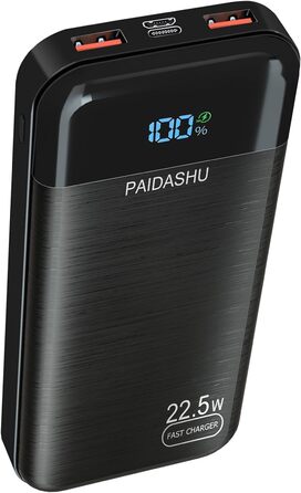 Дисплей, 3 виходи, 2 входи (002), 27000mAh 22.5W, PD20W, USB-C, LED