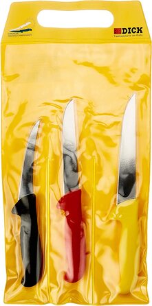 Кухонні ножі F.DICK 3 шт 13/15/18 см різні кольори