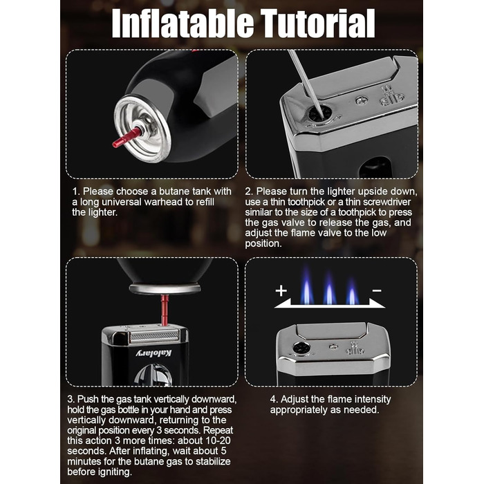 Вишуканий вологозбережувач для сигар Kalolary з різаком, портативний дорожній футляр для сигар з кедрової деревини, вміщує до 8 сигар, чудовий подарунок для чоловіків (Чорний)