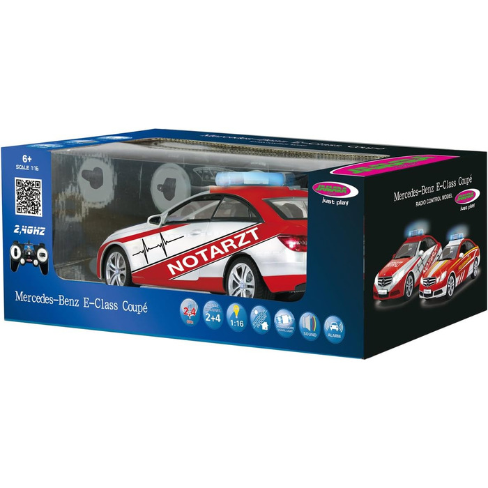 Модель Mercedes-Benz E350 Coupe 1:16 JAMARA 410023, 2.4GHz, звук сирени, сигналізація, світлові ефекти, 4 швидкості