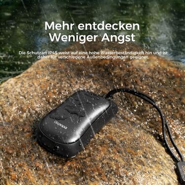 Електричні грілки для рук OCOOPA, 2 шт., водонепроникні IP45, ергономічні, 18 годин тепла, портативні, для активного відпочинку, гольфу, кемпінгу, міста (Чорний)