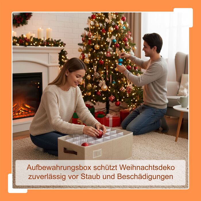 Коробка для зберігання новорічних кулі