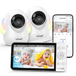 Радіоняня ieGeek з камерою 2.5K/4MP, 5.5