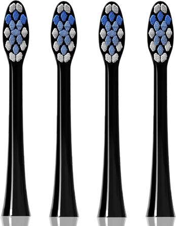 Електрична звукова зубна щітка Tristan Auron SmartOne Blue – 48 000 вібрацій, 5 режимів, кольоровий дисплей, USB-C, акумулятор до 6-8 тижнів, IPX7 водонепроникність, 6 насадок з чохлом (C з набором 4 шт.)