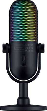 Мікрофон Razer Seiren V3 Mini - компактний USB мікрофон з LED-індикатором та інтегрованим демпфером
