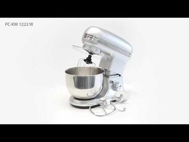 Міксер ProfiCook PC-KM 1222 W з чашею 5 л, вагами та спеціальним редуктором, 1200 Вт, 8 швидкостей, нержавіюча сталь