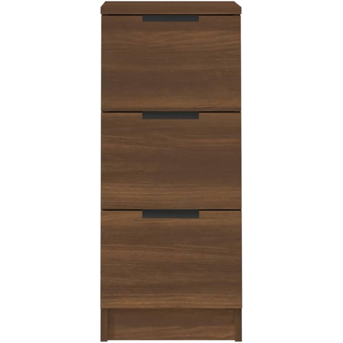 Комод сервант Credenza 30x30x70см інженерне дерево (коричневий дуб)